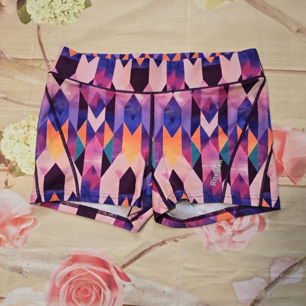 Reebok Women's Multicolor Geometric Shorts